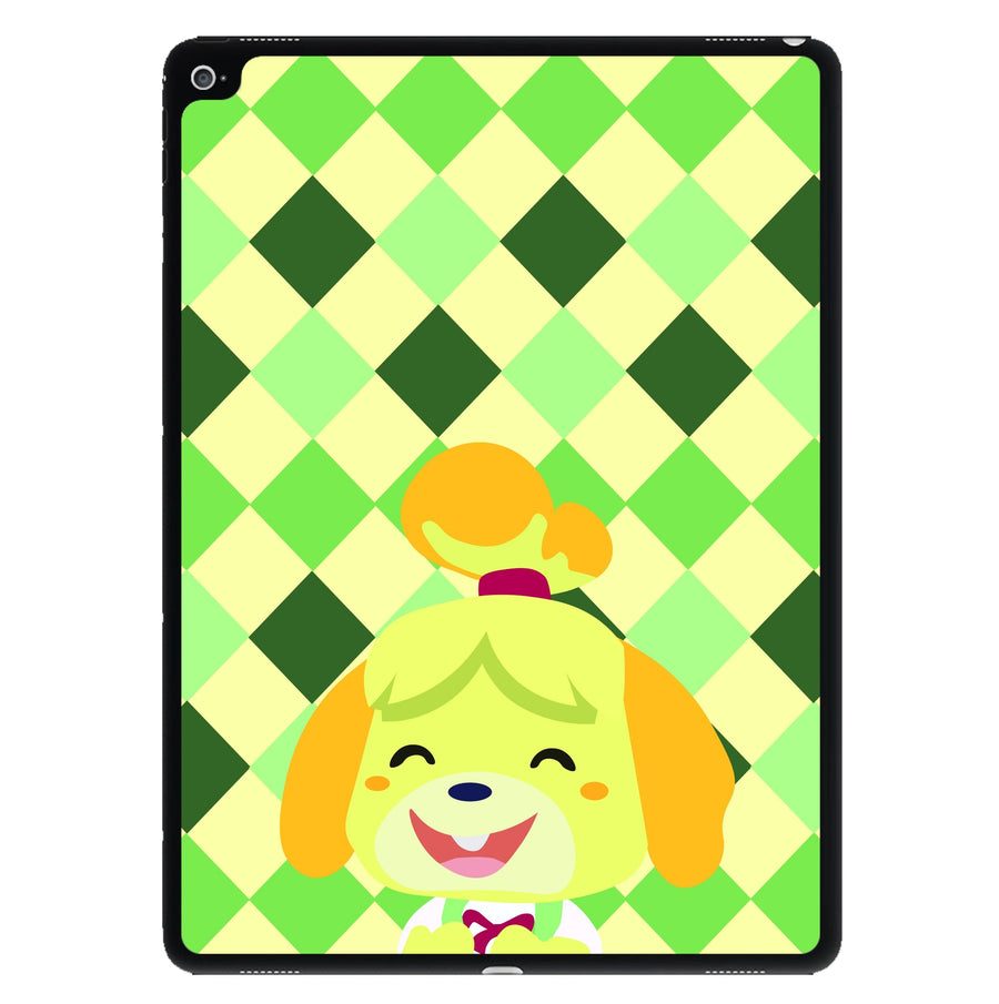 Isabelle checkers - Animal Crossing iPad Case