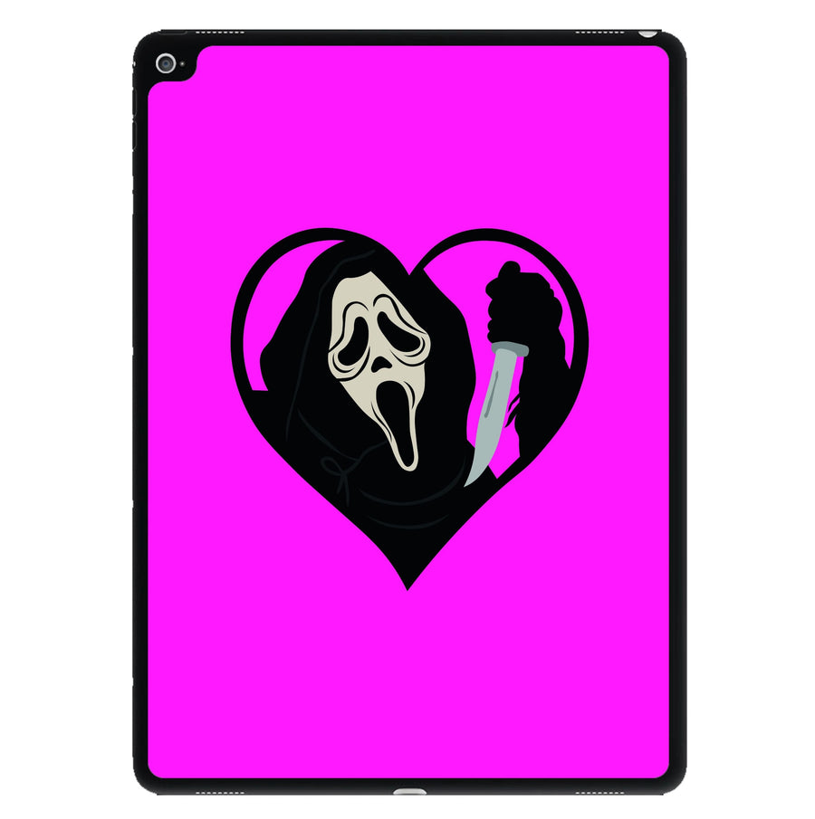 Heart face - Scream iPad Case