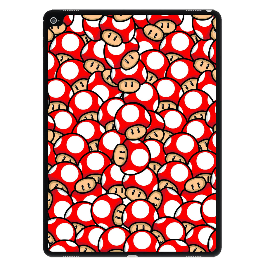 Mushroom Pattern - Red iPad Case