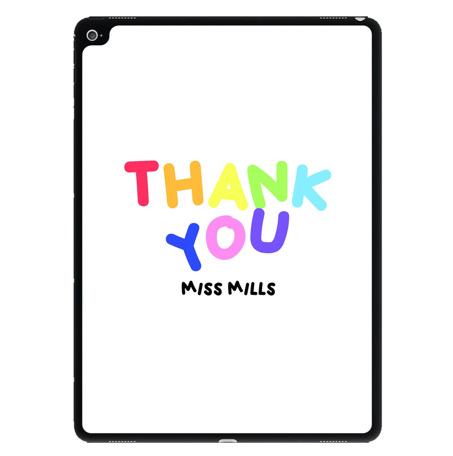 Thank You - Personalised Teachers Gift iPad Case