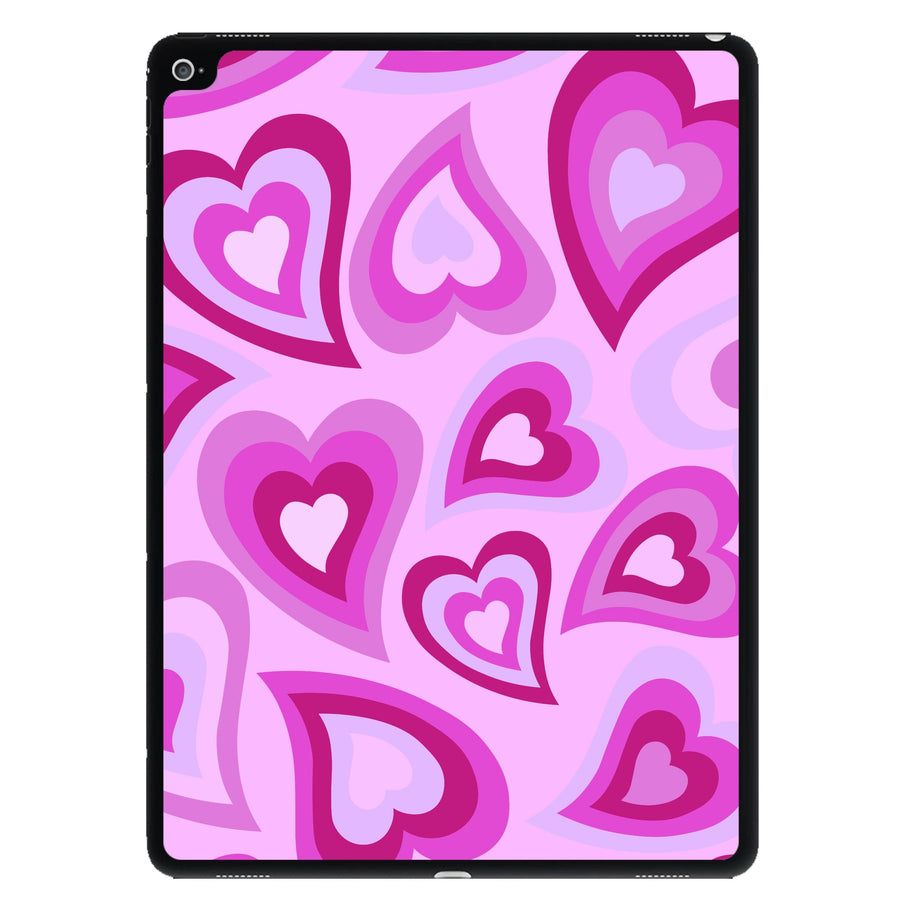 Pink Hearts - Trippy Patterns iPad Case