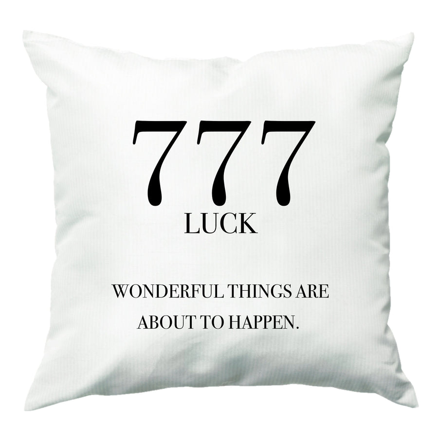 777 - Angel Numbers Cushion