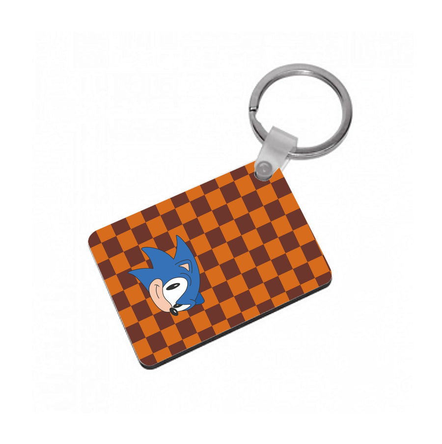 Checkered Sonic - Sonic Keyring