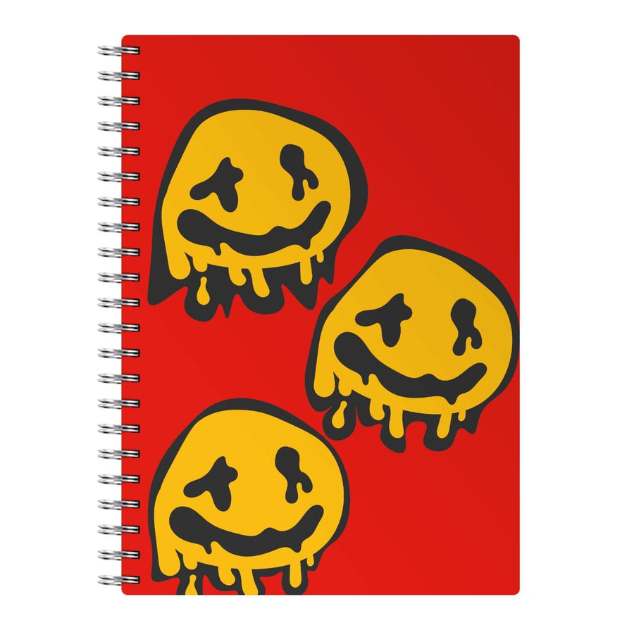 Dripping Smiley - Skate Aesthetic  Notebook