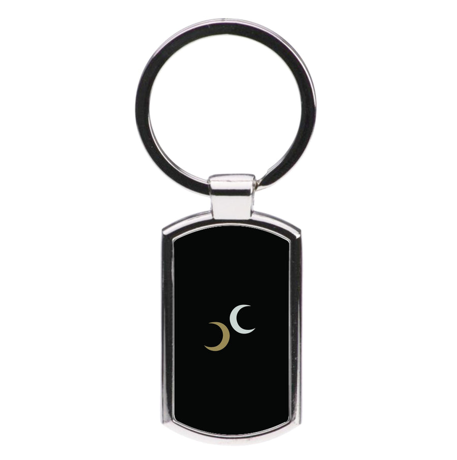 Gold And Silver Moons - Moon Knight Luxury Keyring