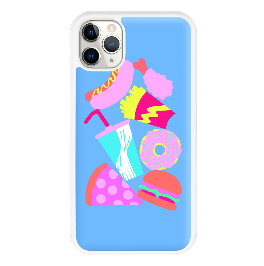 All The Foods - Fast Food Patterns Phone Case