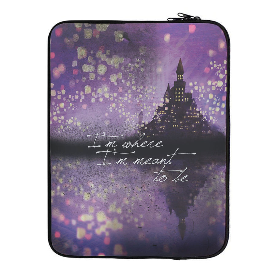 I'm Where I'm Meant To Be - Disney Tangled Laptop Sleeve