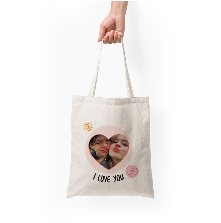 I Love You - Personalised Couples Tote Bag