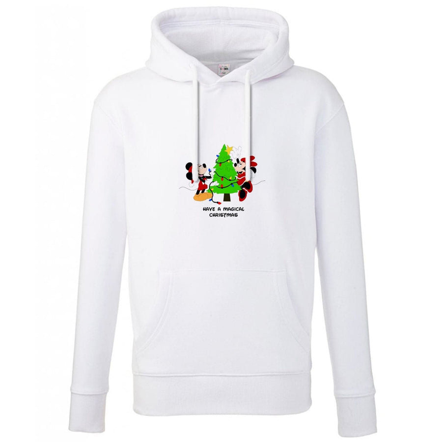 Festive Mickey And Minnie Mouse - Christmas  Hoodie