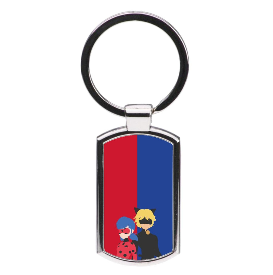 Red And Blue - Miraculous Luxury Keyring