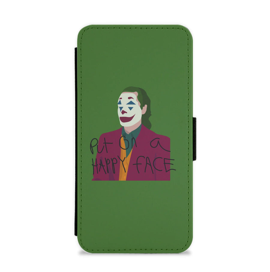 Put on a happy face - Joker Flip / Wallet Phone Case