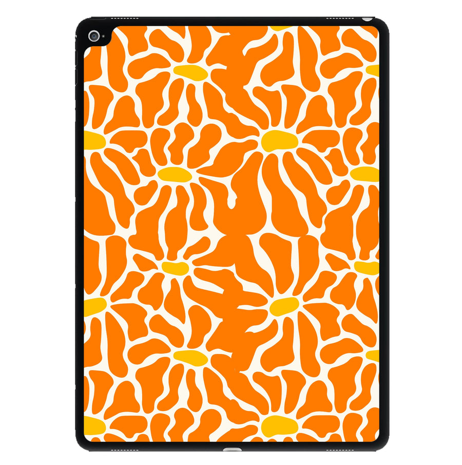 Orange Flowers - Summer iPad Case