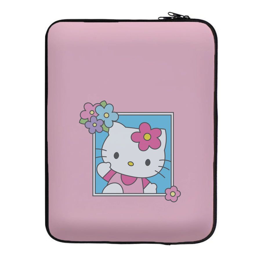 Flower Polaroid - Hello Kitty Laptop Sleeve