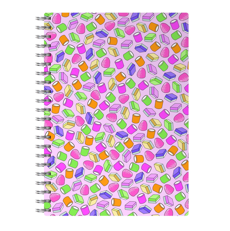 Pink Dolly Mix - Sweets Patterns Notebook