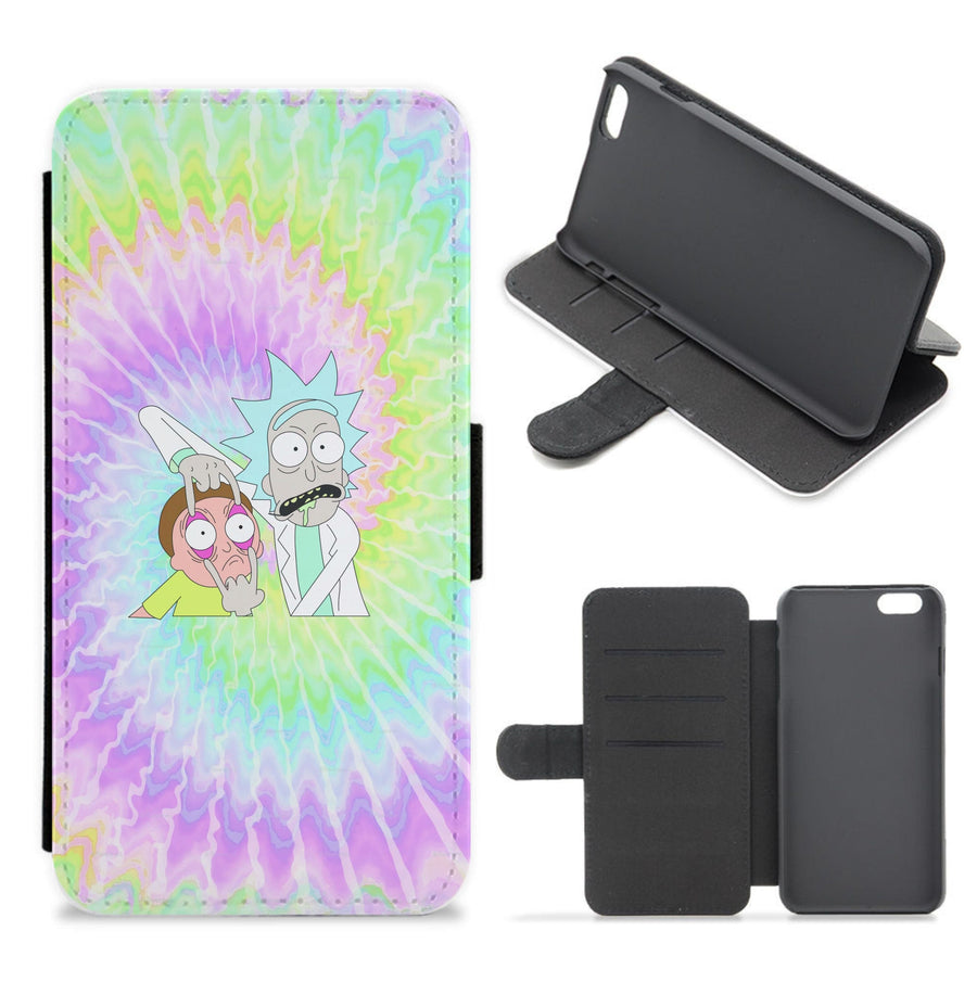 Psychedelic - Rick And Morty Flip / Wallet Phone Case