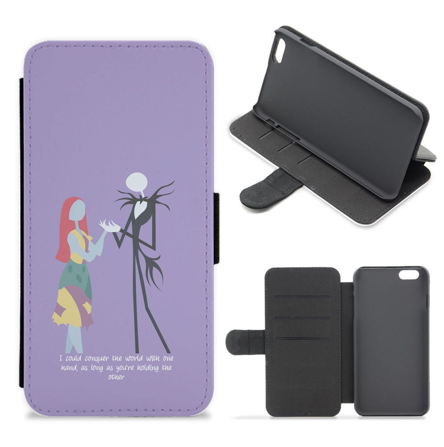 I Could Conquer The World - The Nightmare Before Christmas Flip / Wallet Phone Case