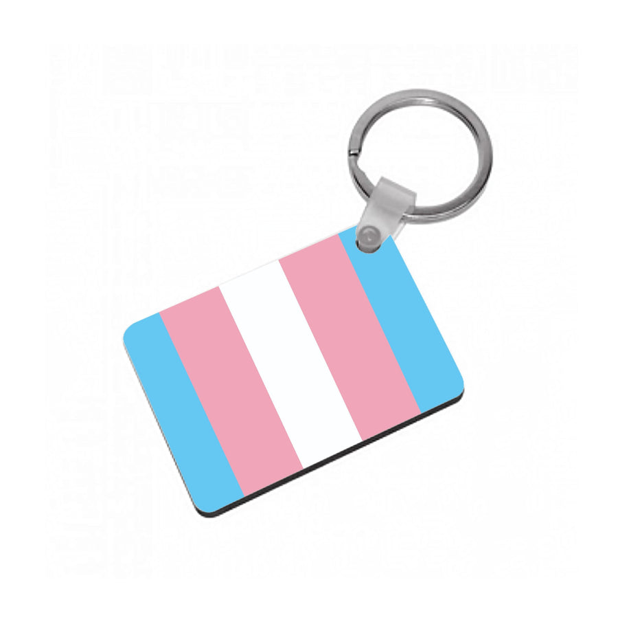 Trans Flag - Pride Keyring