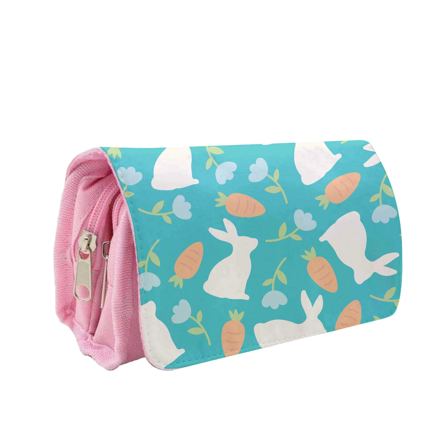 Bunnies And Carrots - Easter Patterns Pencil Case