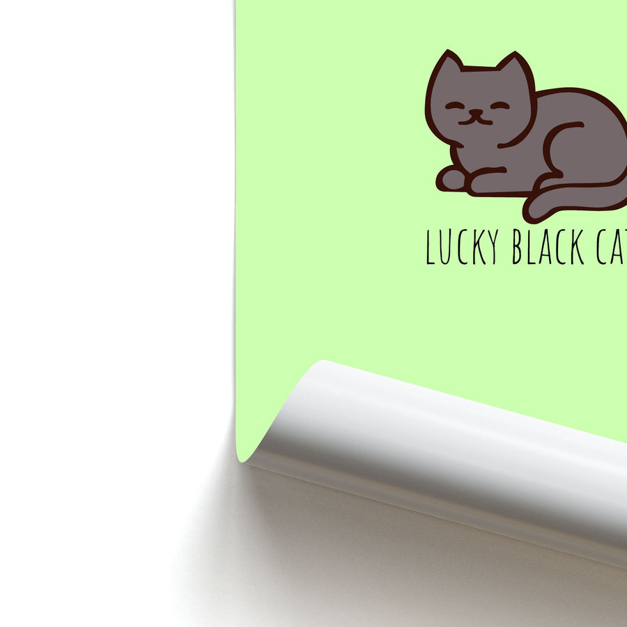 Lucky Black Cat - Cats Poster