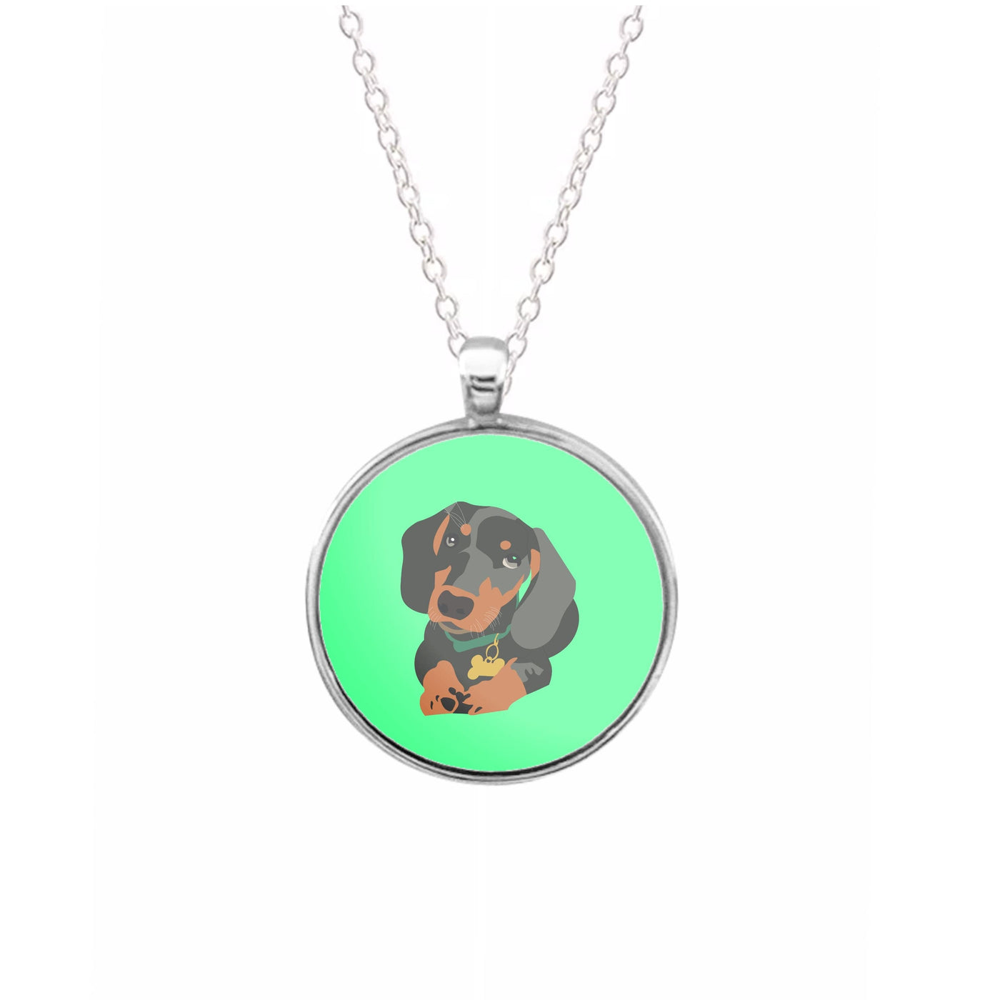 Black & brown - Dachshunds Necklace