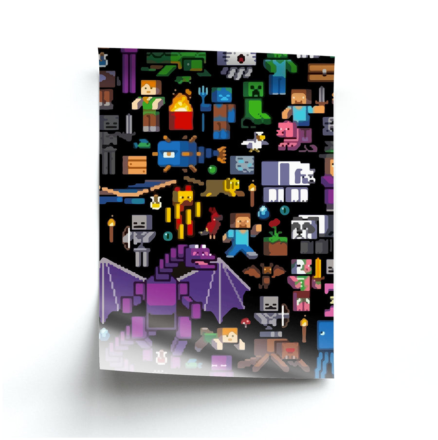 Minecraft Collage  Poster