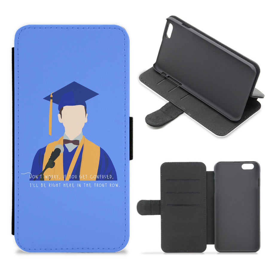 I'll Be Right Here In The Front Row - Young Sheldon Flip / Wallet Phone Case