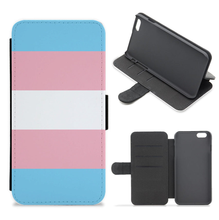 Trans Flag - Pride Flip / Wallet Phone Case