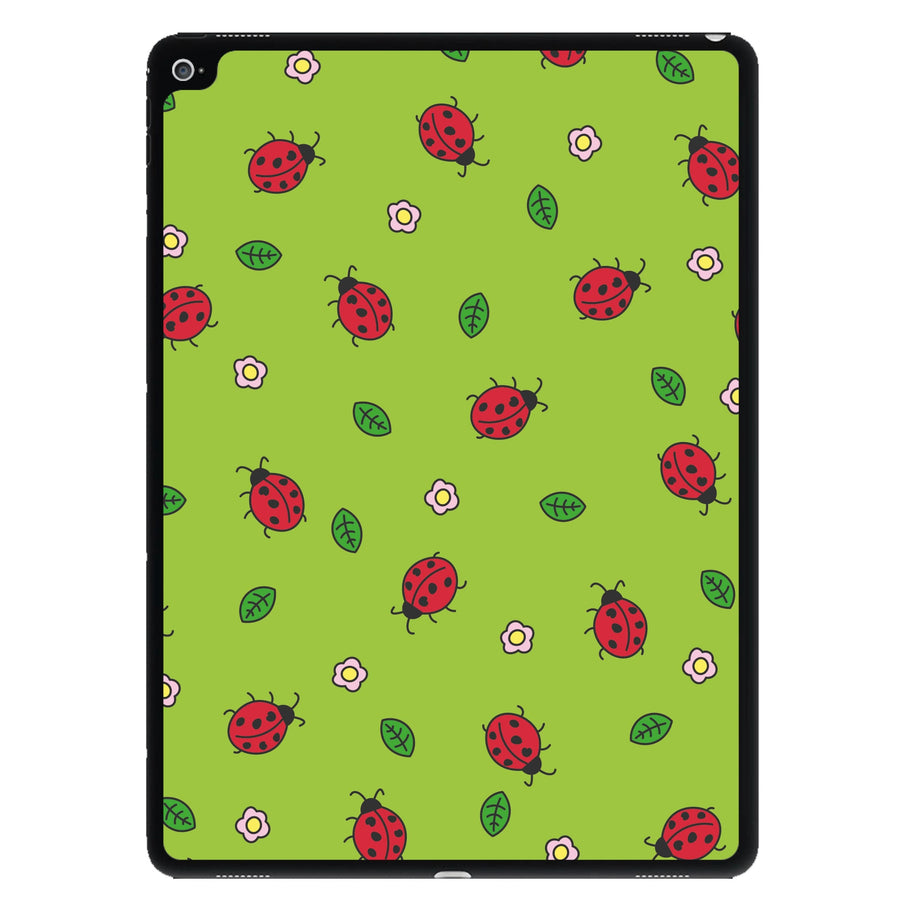 Ladybugs And Flowers - Spring Patterns iPad Case