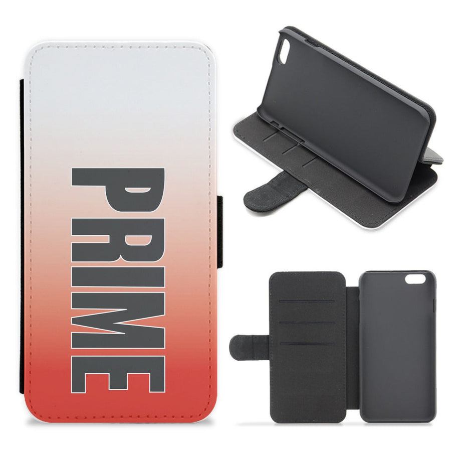 Prime - Red Gradient Flip / Wallet Phone Case
