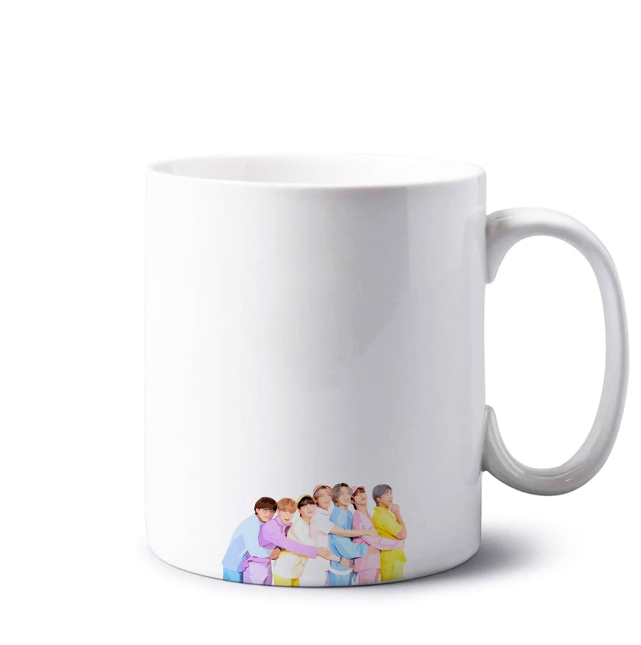 Colourful BTS Band Mug