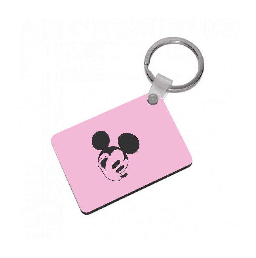 Pink Mickey  Keyring