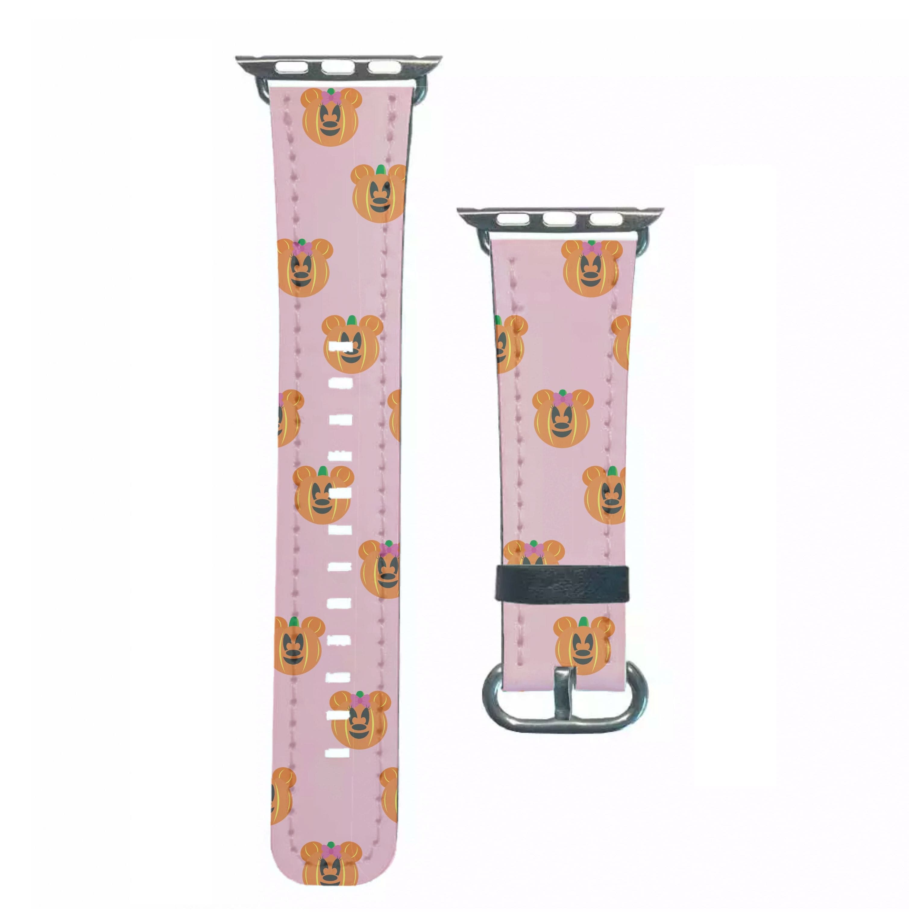 Female Mouse Pumpkin Pattern Halloween Apple Watch Strap