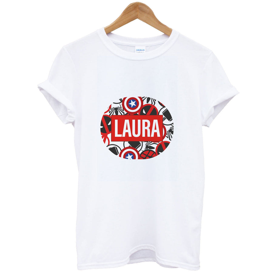 Collage - Personalised Marvel T-Shirt