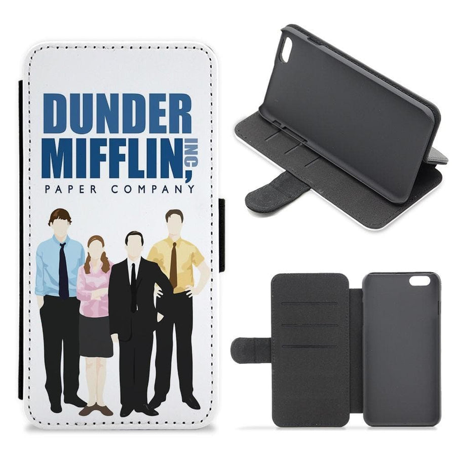 The Office Cartoon - Dunder Mifflin Flip / Wallet Phone Case - Fun Cases