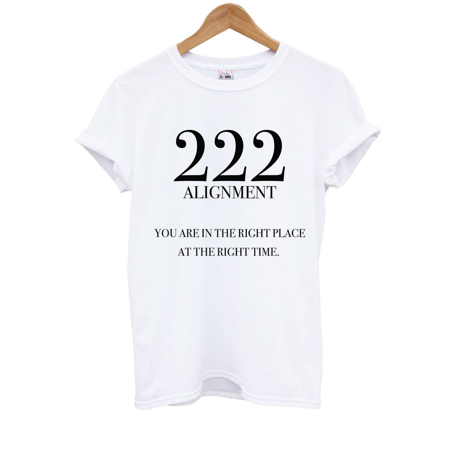 222 - Angel Numbers Kids T-Shirt