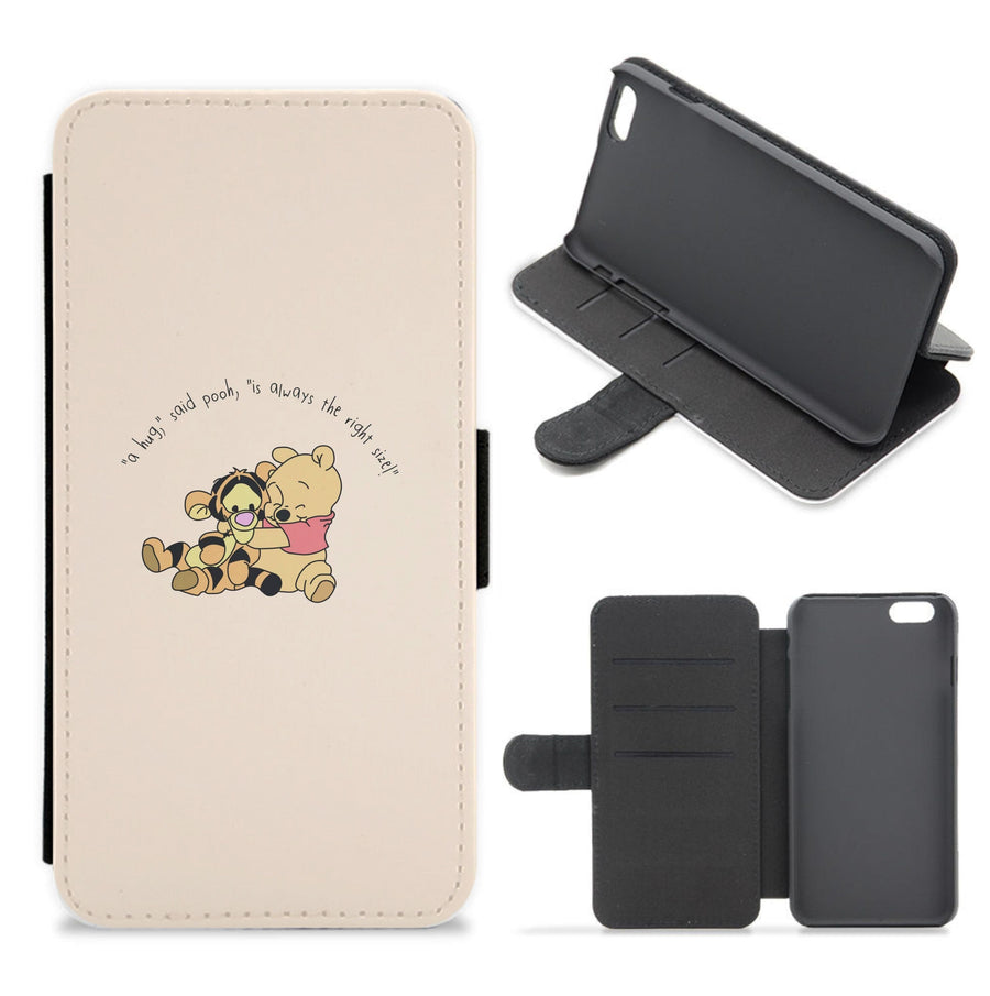 A Hug Said Pooh - Winnie The Pooh Flip / Wallet Phone Case