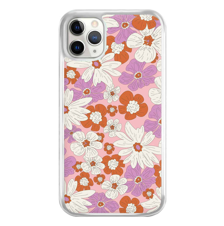 Retro Flowers - Floral Patterns Phone Case