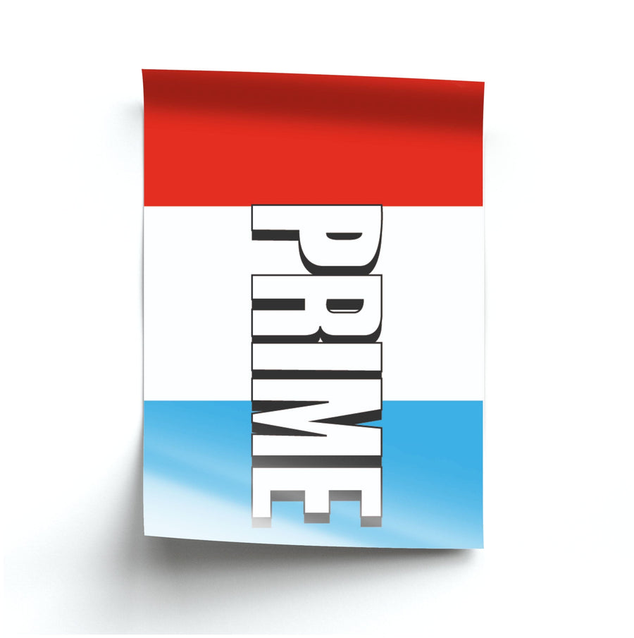 Prime - White And Red Poster