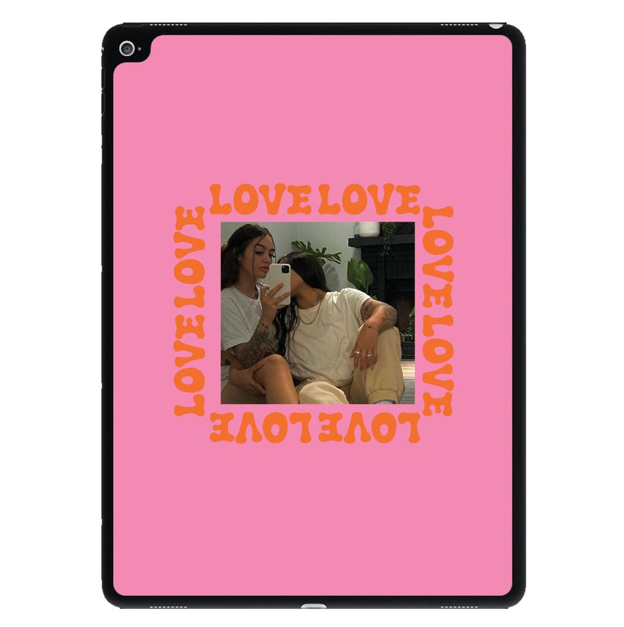 Love, Love, Love - Personalised Couples iPad Case