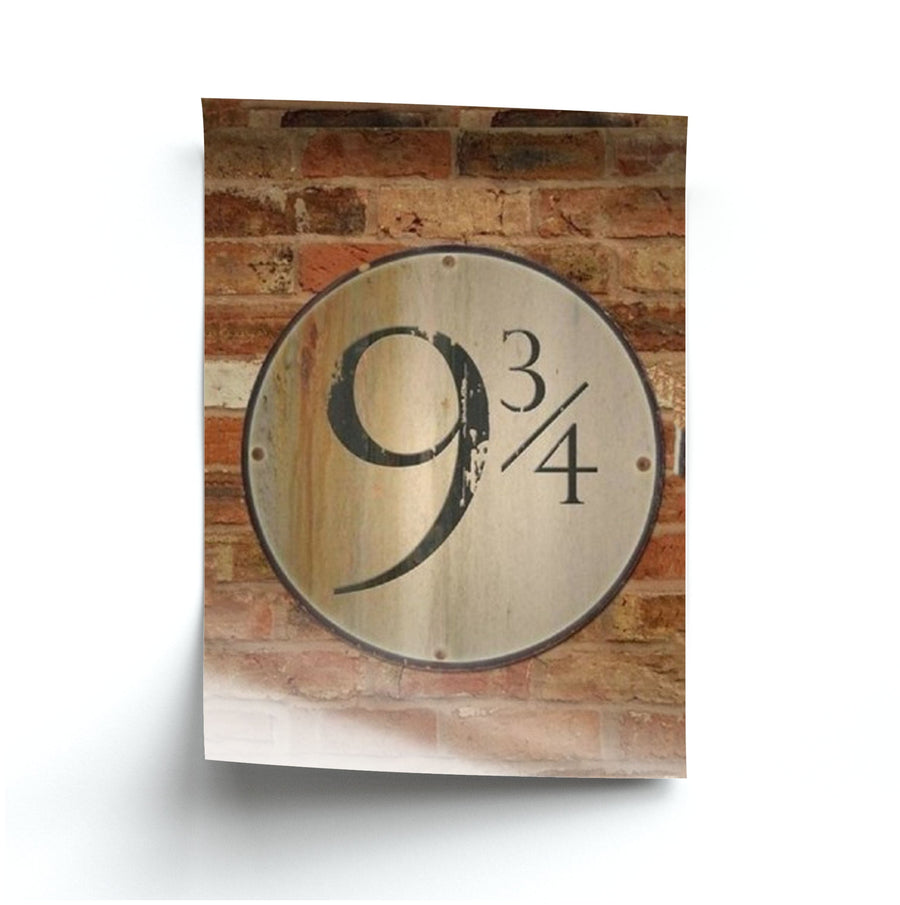 Platform 9 and 3 Quarters - Harry Potter Poster