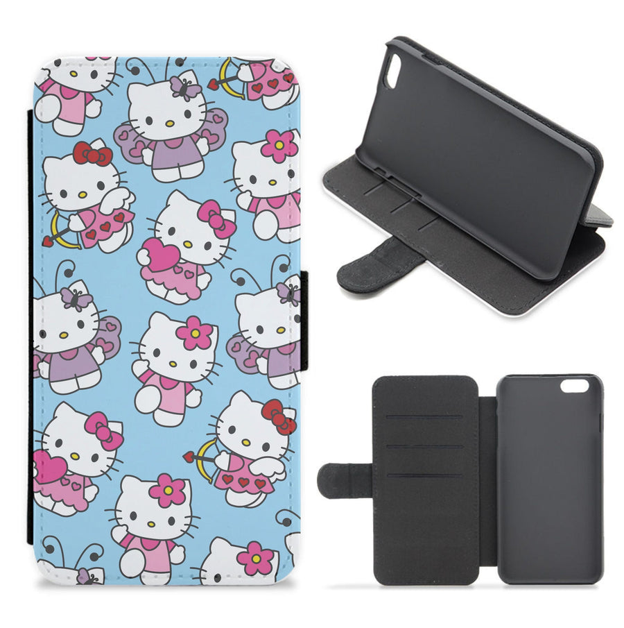 Hello Kitty Pattern  Flip / Wallet Phone Case