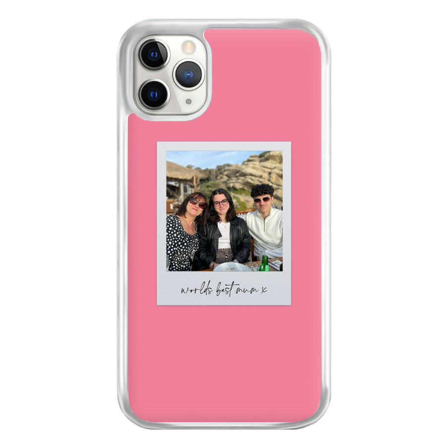 Worlds Best Mum Polaroid - Personalised Mother's Day Phone Case