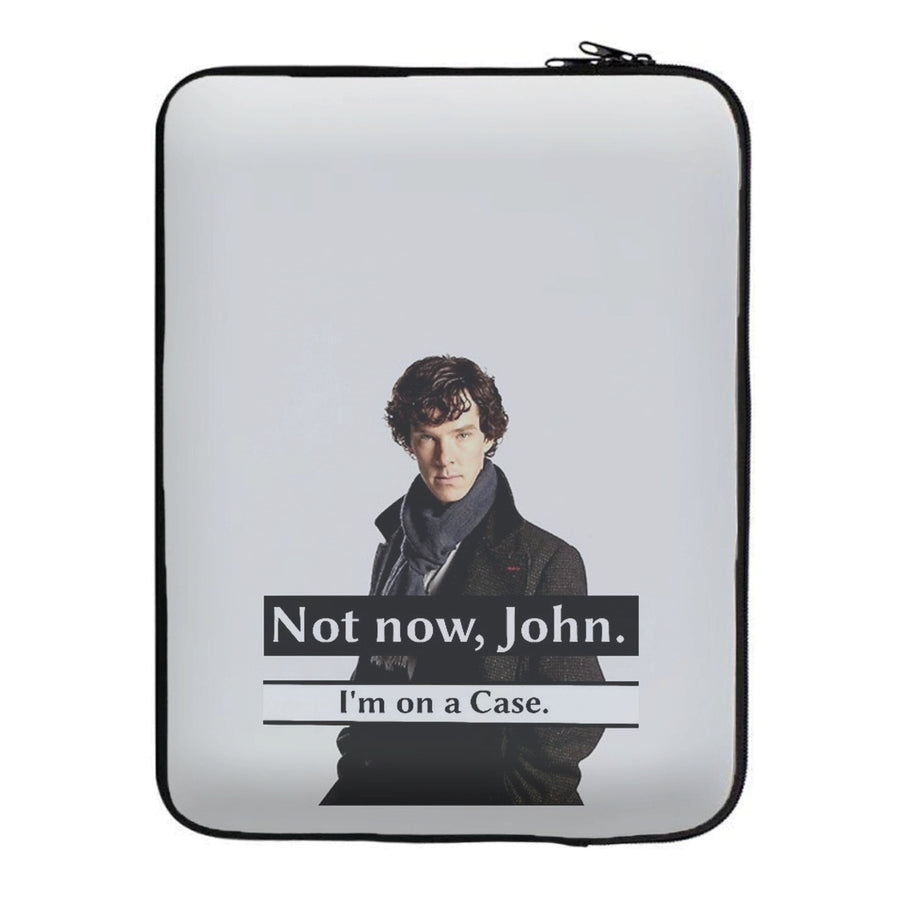 I'm on a Case - Sherlock Holmes Pun Laptop Sleeve