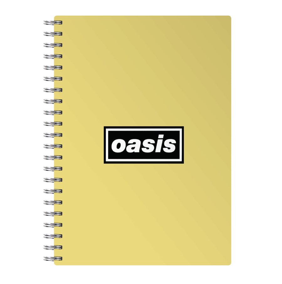 Band Name Yellow - Oasis Notebook