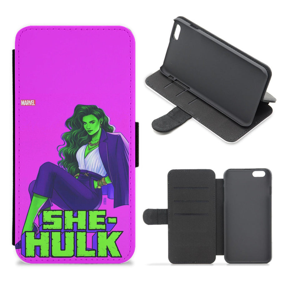 Suited Up - She Hulk Flip / Wallet Phone Case