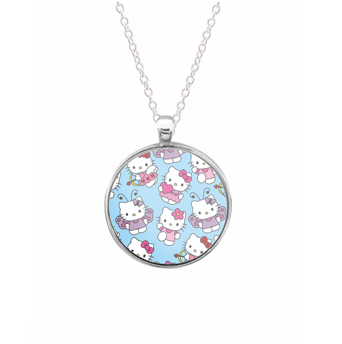 Hello Kitty Pattern  Necklace