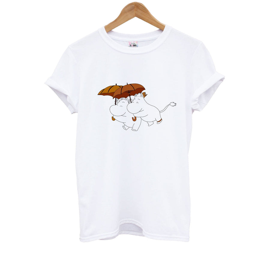 Moomin Umbrellas  Kids T-Shirt