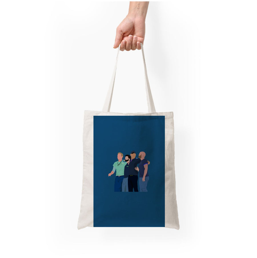 Coldplay Band Blue Tote Bag