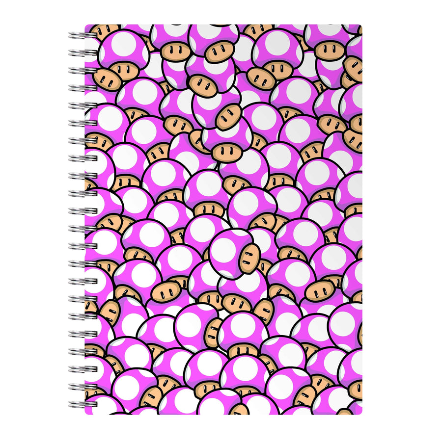 Mushroom Pattern - Pink Notebook