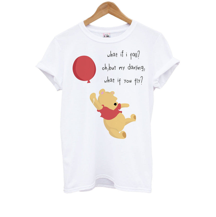 What If I Fail - Winnie The Pooh Kids T-Shirt
